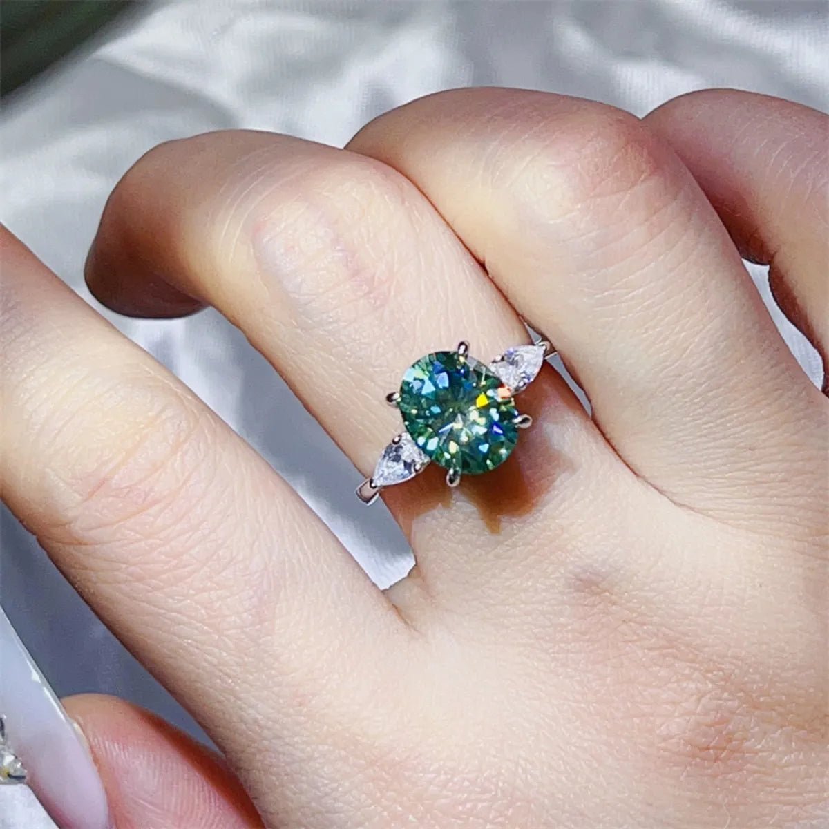 3 Carat Moissanite 925 Sterling Silver Ring - Coolpeacock