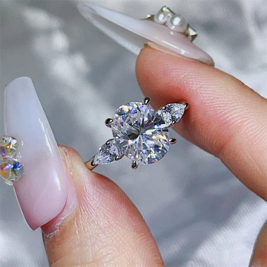 3 Carat Moissanite 925 Sterling Silver Ring - Coolpeacock