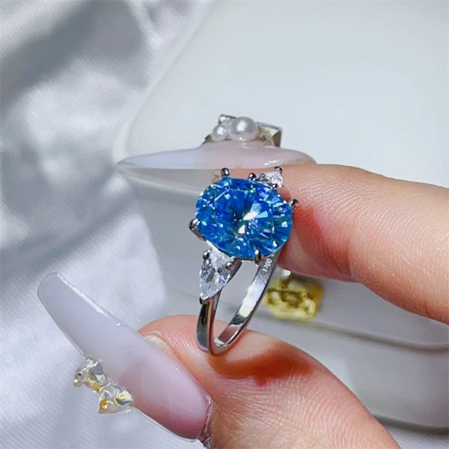 3 Carat Moissanite 925 Sterling Silver Ring - Coolpeacock