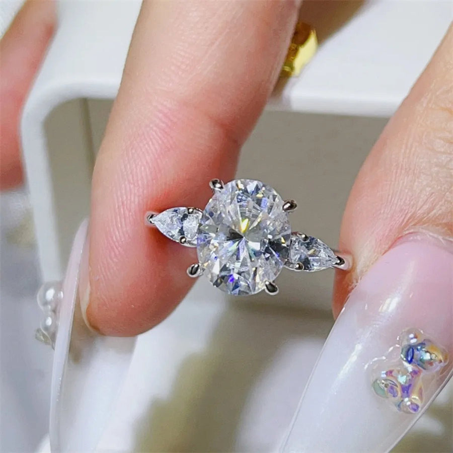 3 Carat Moissanite 925 Sterling Silver Ring - Coolpeacock