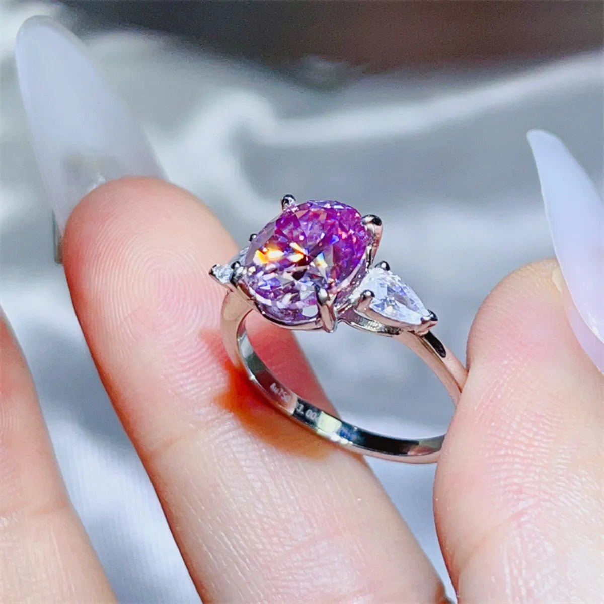 3 Carat Moissanite 925 Sterling Silver Ring - Coolpeacock