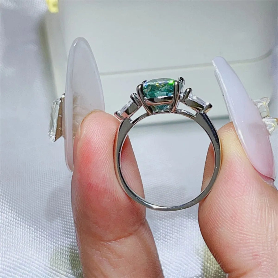 3 Carat Moissanite 925 Sterling Silver Ring - Coolpeacock