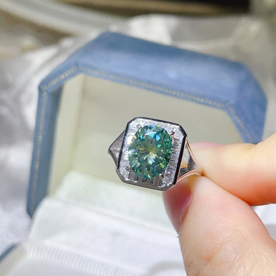 3 Carat Moissanite Engagement Square Ring - Coolpeacock