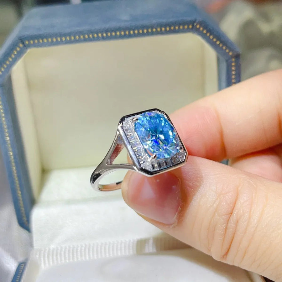 3 Carat Moissanite Square Ring - Coolpeacock