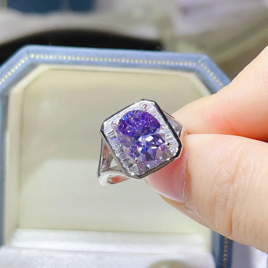 3 Carat Moissanite Square Ring - Coolpeacock