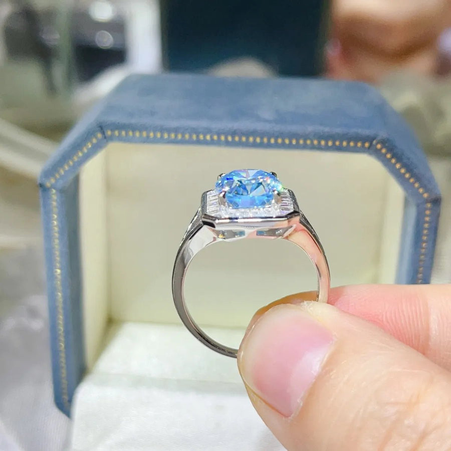 3 Carat Moissanite Square Ring - Coolpeacock