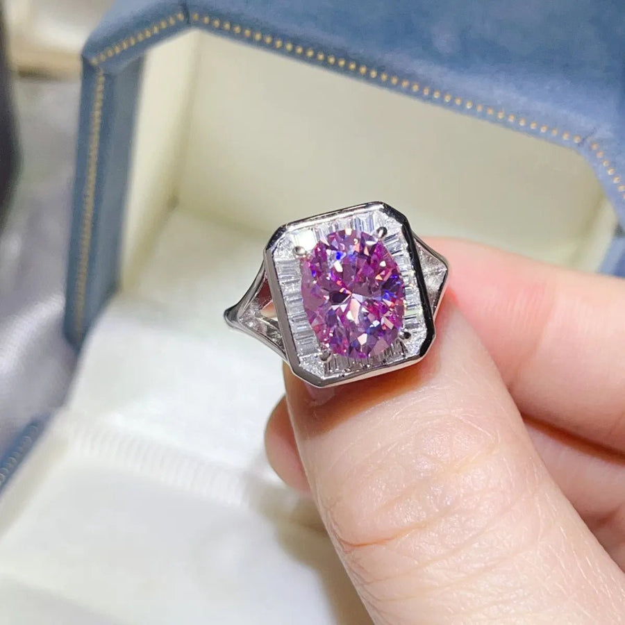 3 Carat Moissanite Square Ring - Coolpeacock