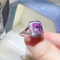 3 Carat Moissanite Square Ring - Coolpeacock