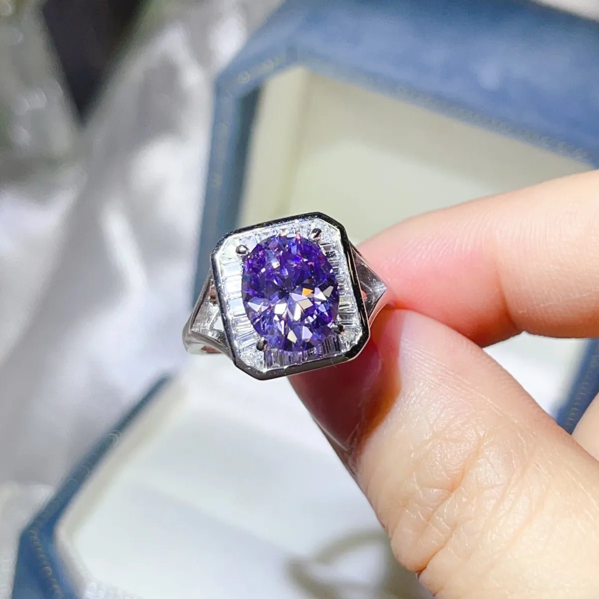3 Carat Moissanite Square Ring - Coolpeacock