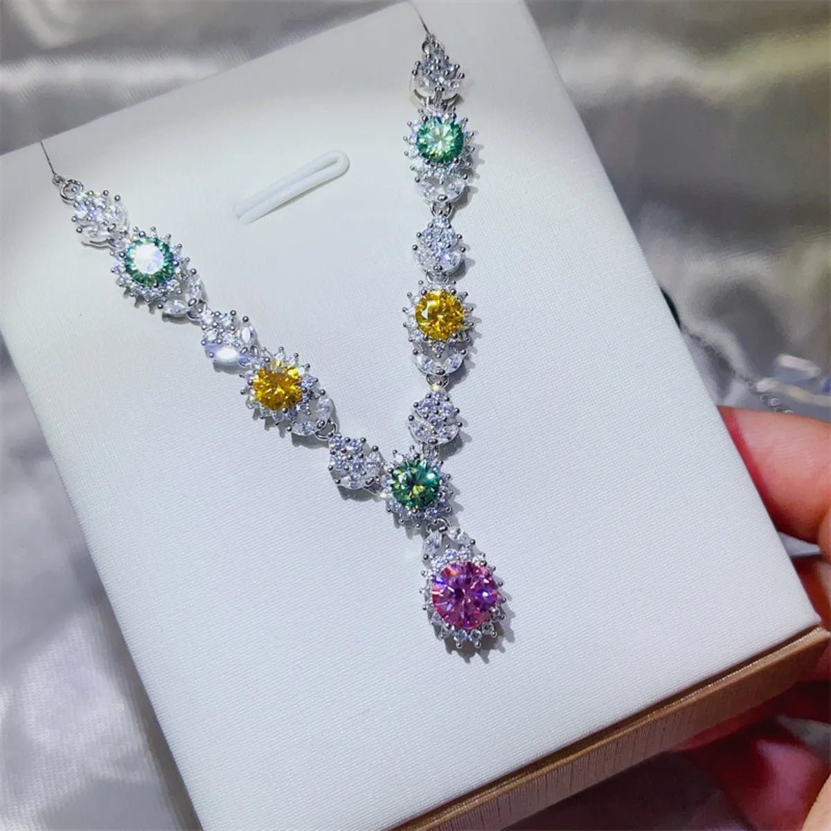 3.5 Carat Moissanite 925 Sterling Silver Necklace - Coolpeacock