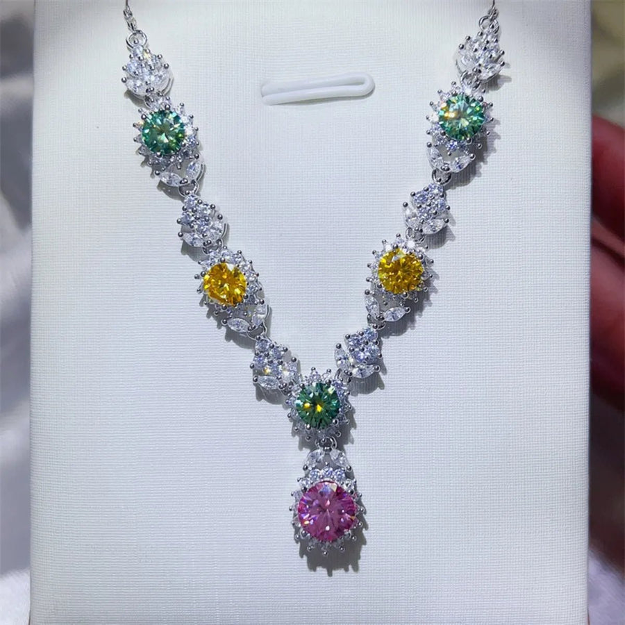 3.5 Carat Moissanite 925 Sterling Silver Necklace - Coolpeacock