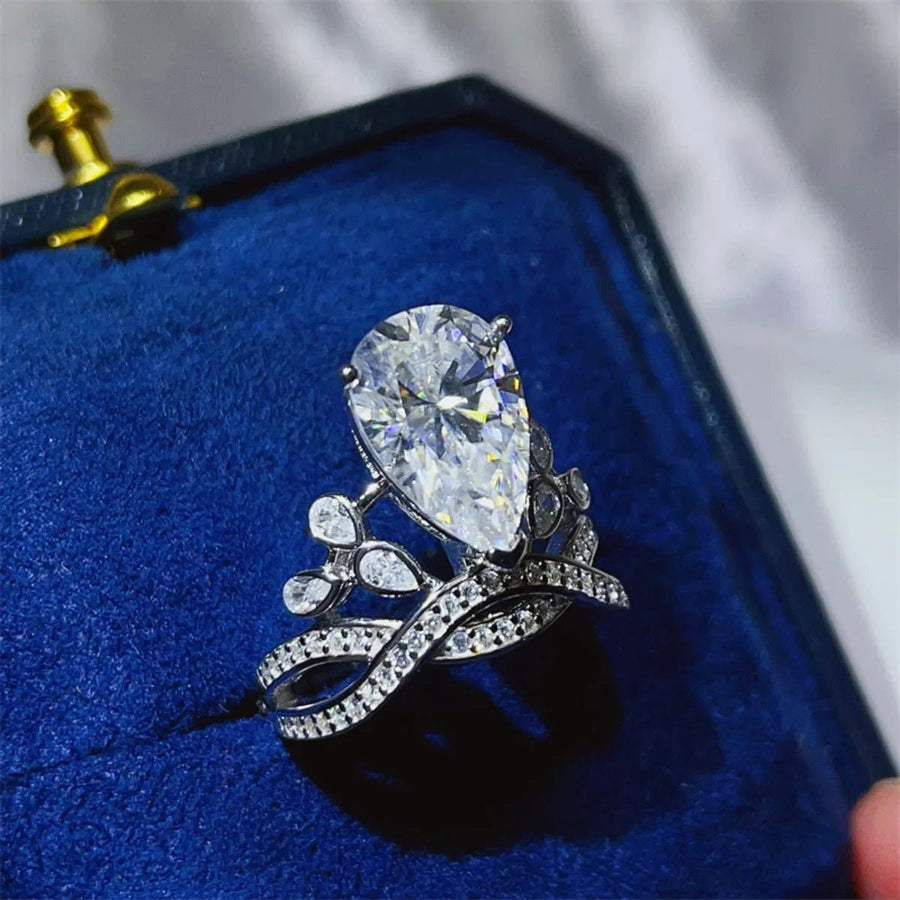 5 Carat Moissanite 925 Sterling Silver Ring - Coolpeacock