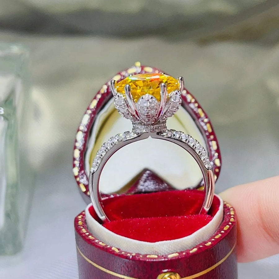 5 Carat Moissanite 925 Sterling Silver Ring - Coolpeacock