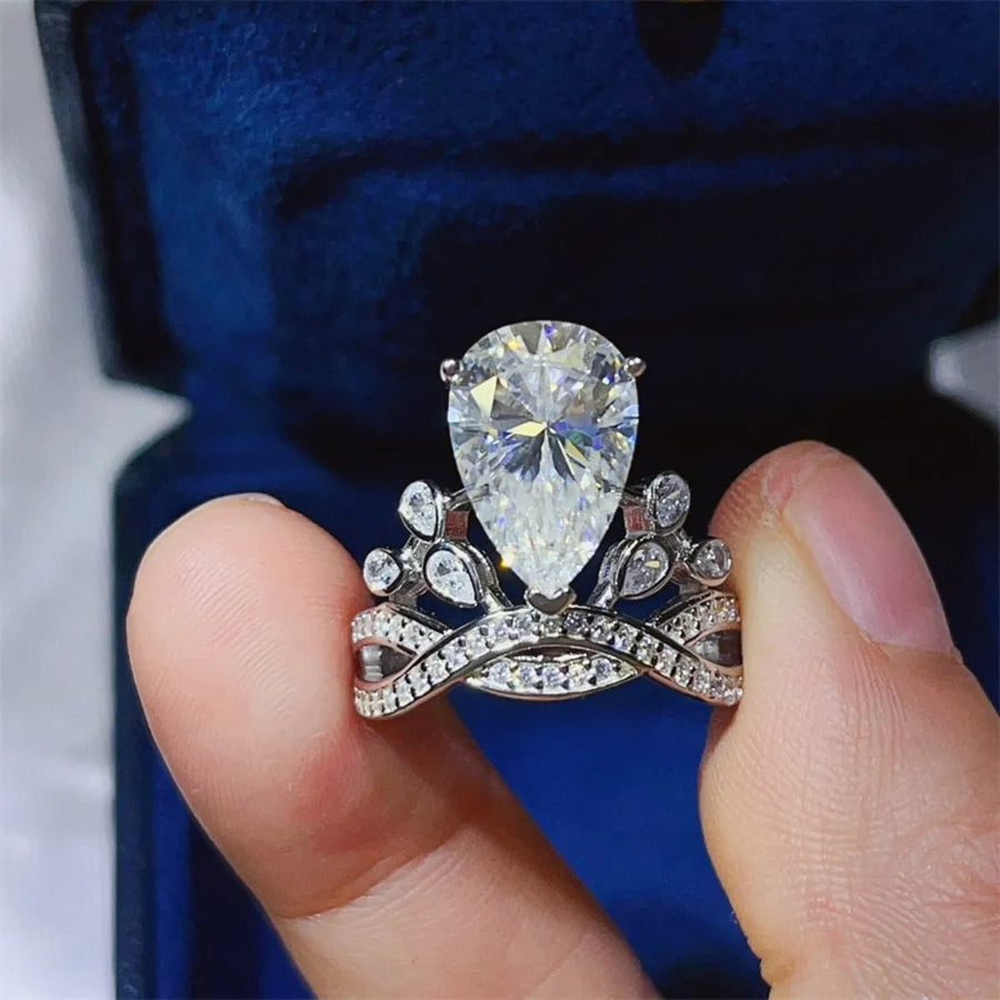 5 Carat Moissanite 925 Sterling Silver Ring - Coolpeacock