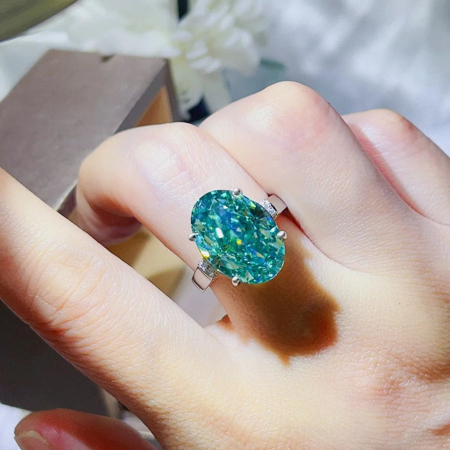 5 Carat Moissanite 925 Sterling Silver Ring - Coolpeacock