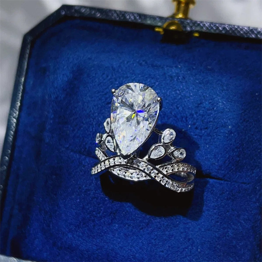 5 Carat Moissanite 925 Sterling Silver Ring - Coolpeacock