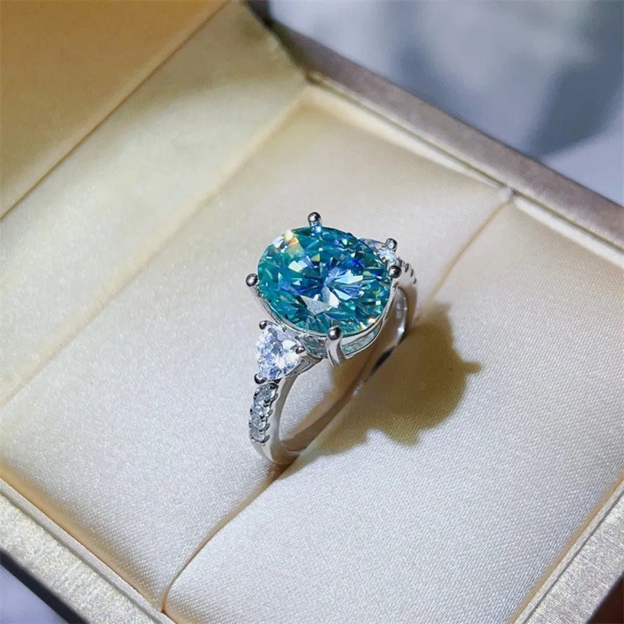 5 Carat Moissanite 925 Sterling Silver Ring - Coolpeacock