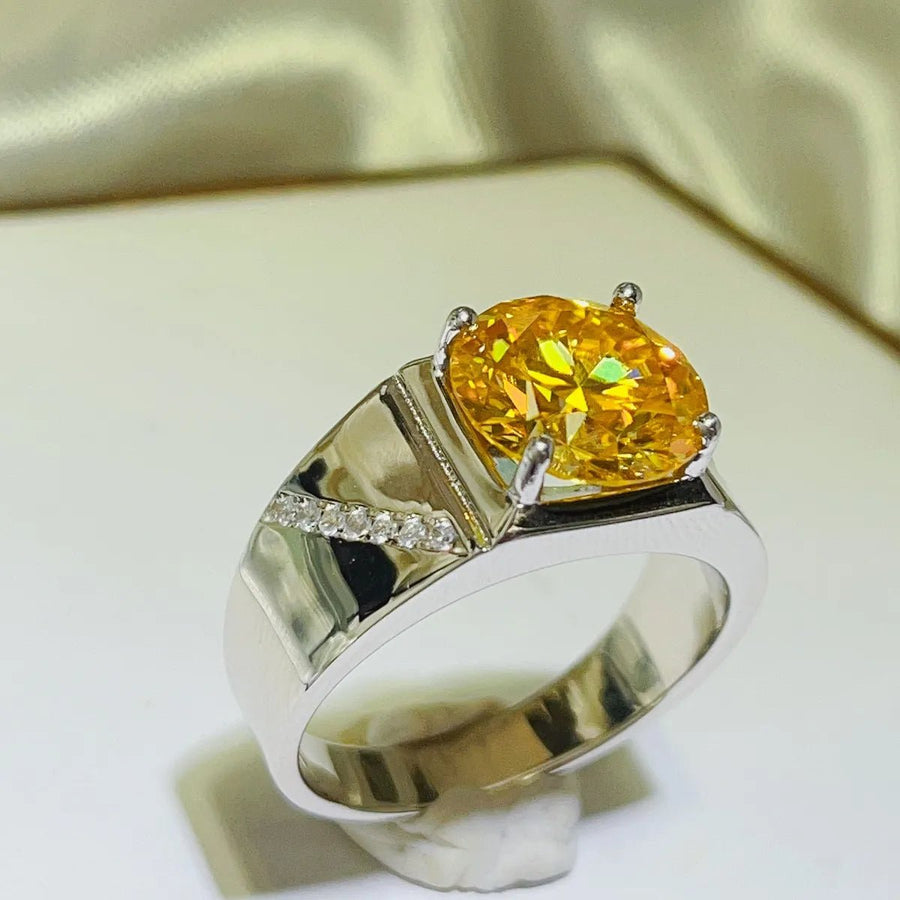 5 Carat Moissanite 925 Sterling Silver Ring - Coolpeacock