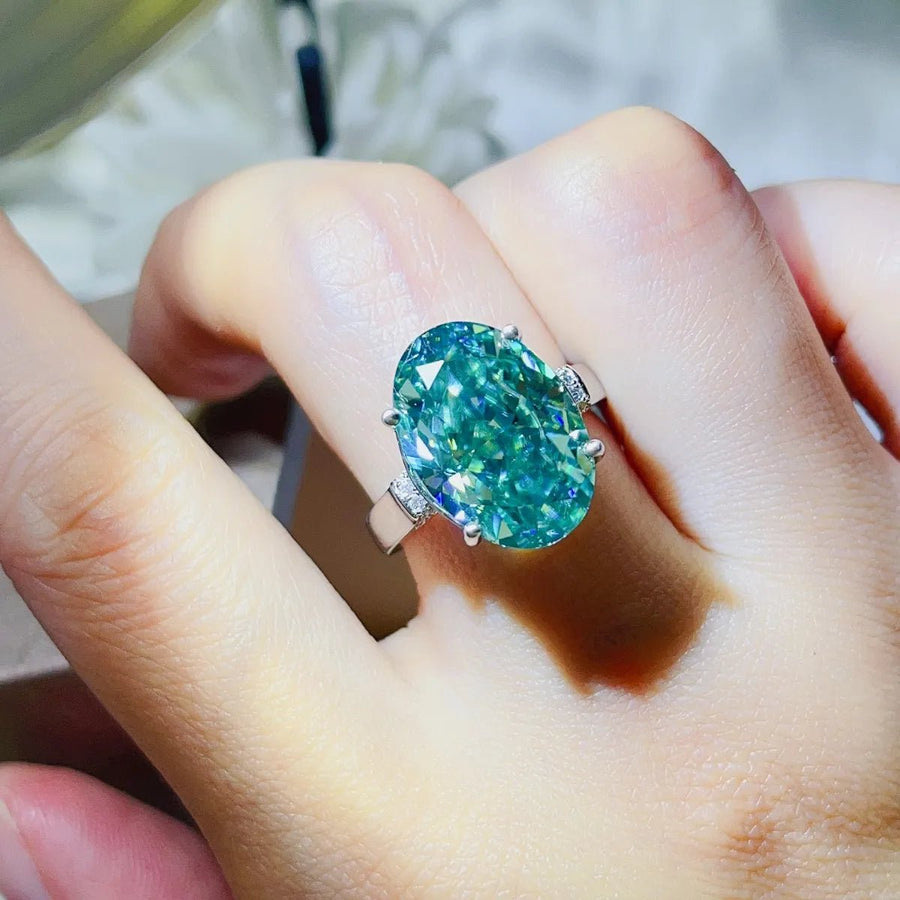 5 Carat Moissanite 925 Sterling Silver Ring - Coolpeacock