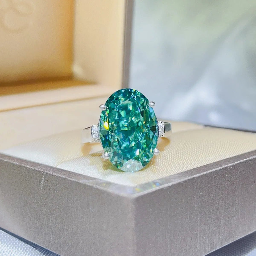 5 Carat Moissanite 925 Sterling Silver Ring - Coolpeacock