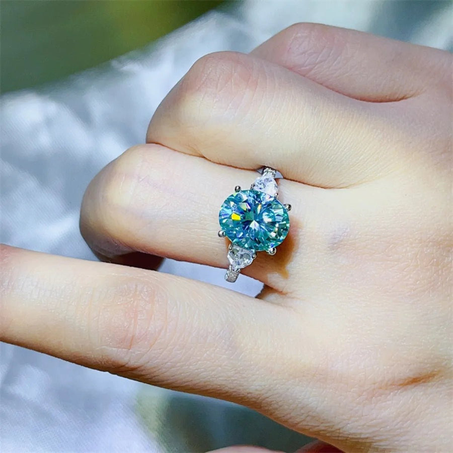 5 Carat Moissanite 925 Sterling Silver Ring - Coolpeacock