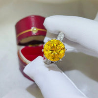 5 Carat Moissanite 925 Sterling Silver Ring - Coolpeacock