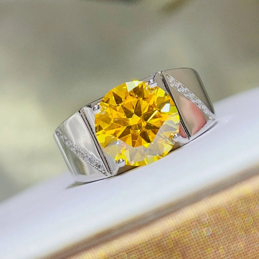 5 Carat Moissanite 925 Sterling Silver Ring - Coolpeacock