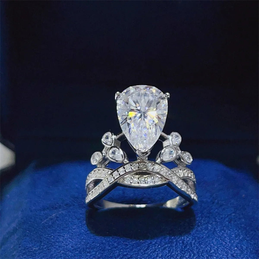 5 Carat Moissanite 925 Sterling Silver Ring - Coolpeacock