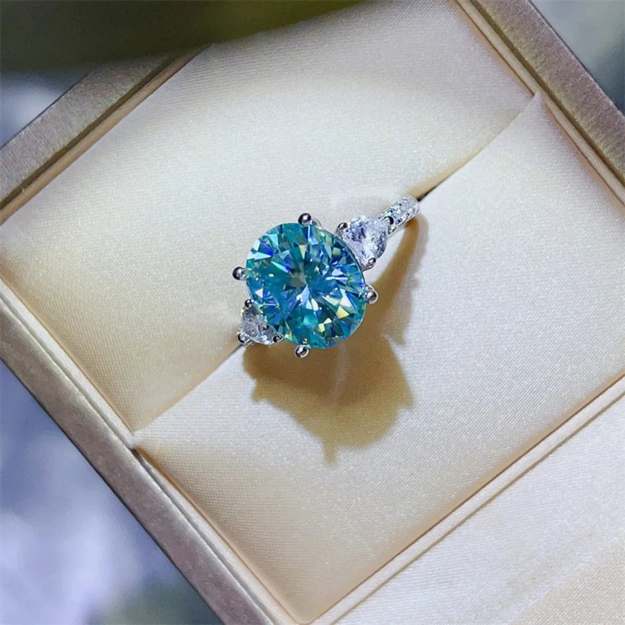 5 Carat Moissanite 925 Sterling Silver Ring - Coolpeacock
