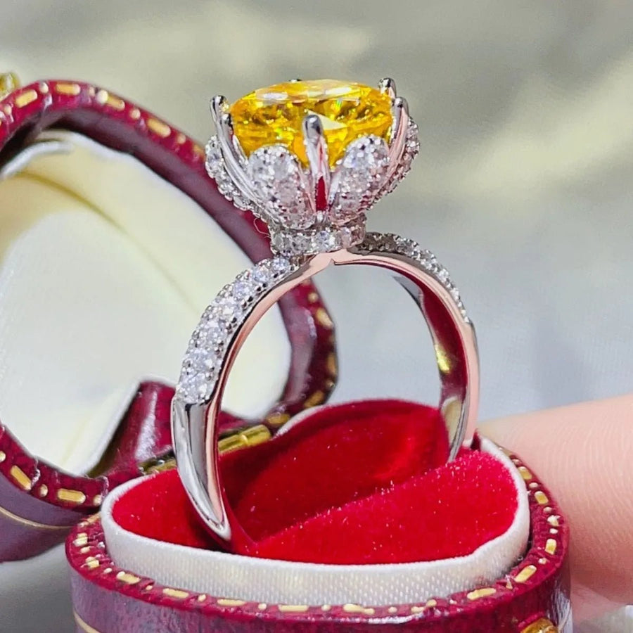 5 Carat Moissanite 925 Sterling Silver Ring - Coolpeacock