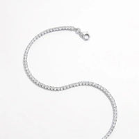925 Sterling Silver Inlaid Zircon Bracelet - Coolpeacock