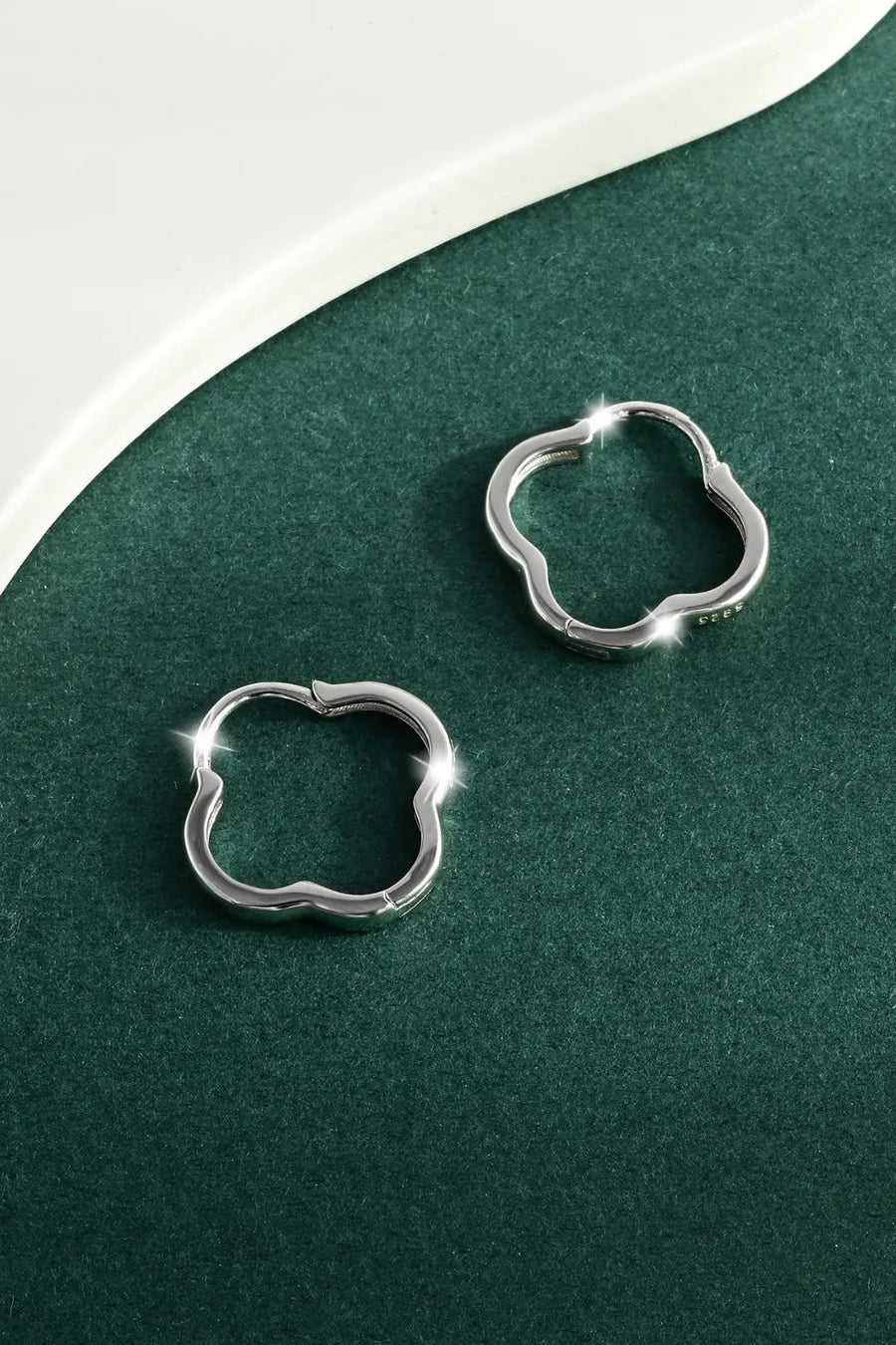 925 Sterling Silver Inlaid Zircon Earrings - Coolpeacock