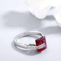 925 Sterling Silver Inlaid Zircon Ring - Coolpeacock