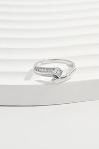 925 Sterling Silver Inlaid Zircon Ring - Coolpeacock