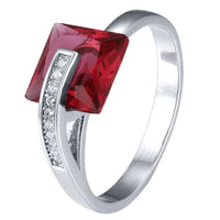 925 Sterling Silver Inlaid Zircon Ring - Coolpeacock