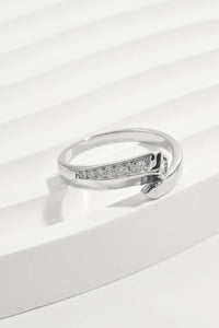 925 Sterling Silver Inlaid Zircon Ring - Coolpeacock
