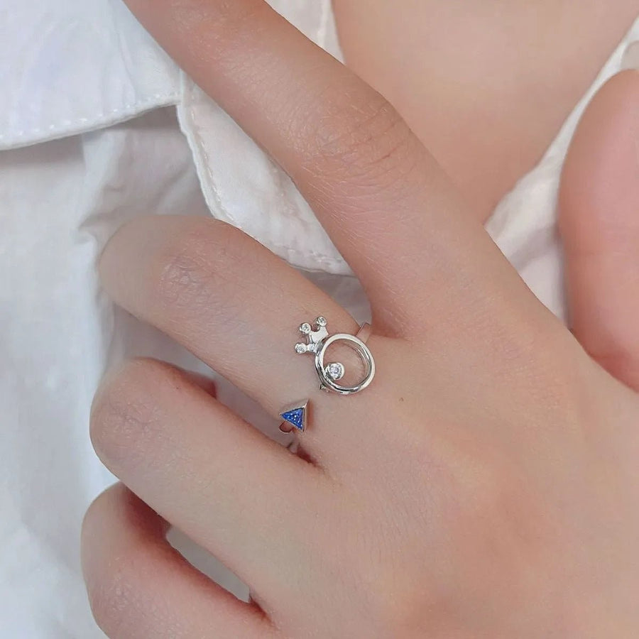 925 Sterling Silver Inlaid Zircon Ring - Coolpeacock