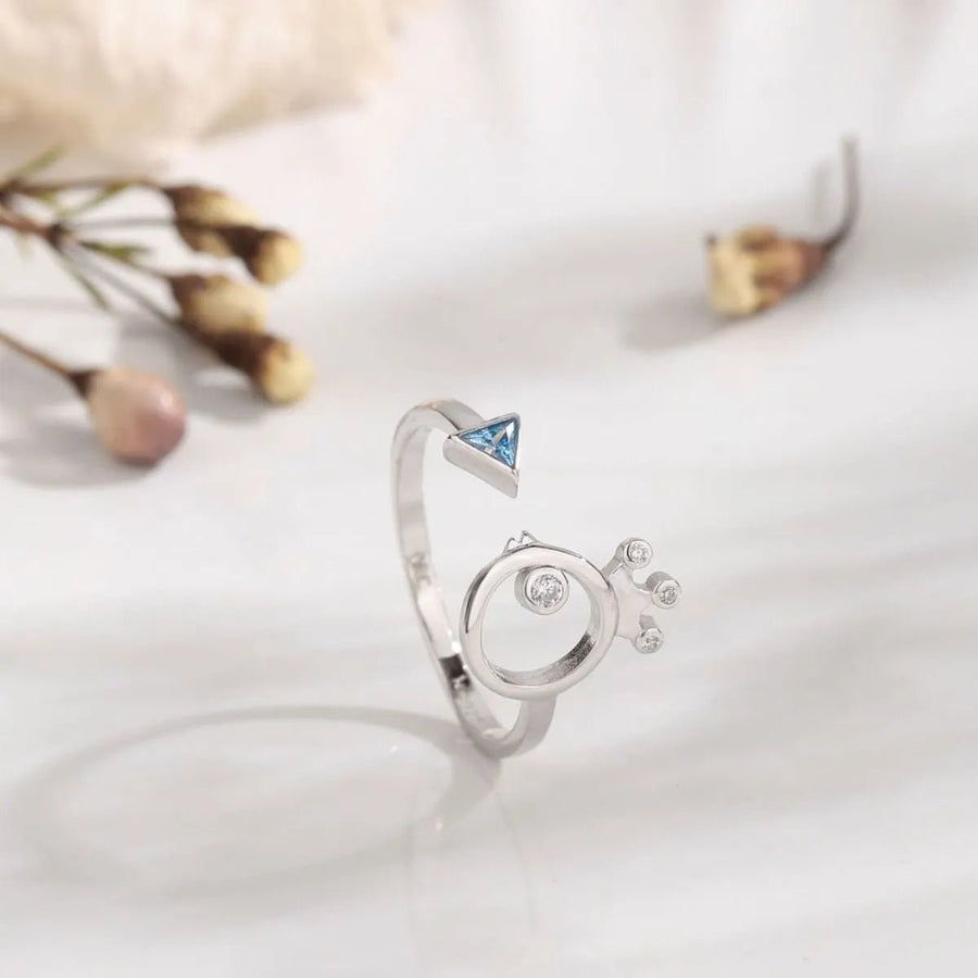 925 Sterling Silver Inlaid Zircon Ring - Coolpeacock