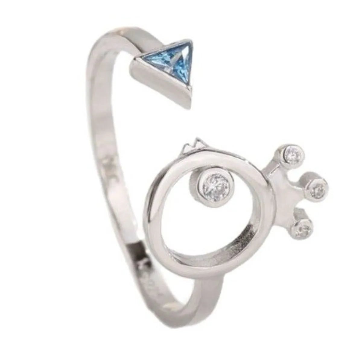 925 Sterling Silver Inlaid Zircon Ring - Coolpeacock