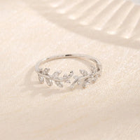 925 Sterling Silver Inland Zircon Open Ring - Coolpeacock