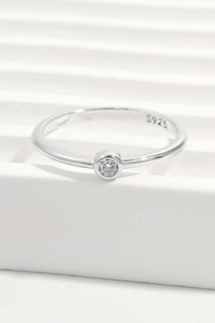 925 Sterling Silver Inland Zircon Ring - Coolpeacock