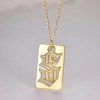 925 Sterling Silver Letter S Pendant Necklace - Coolpeacock