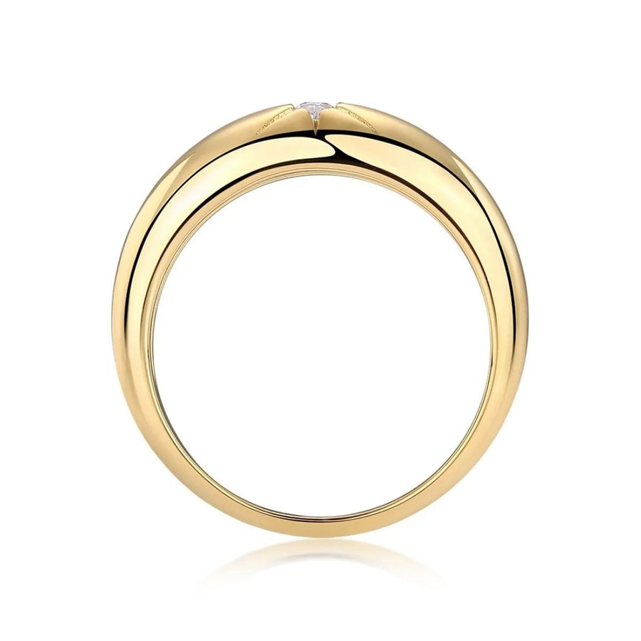 925 Sterling Silver Moissanite Ring - Coolpeacock