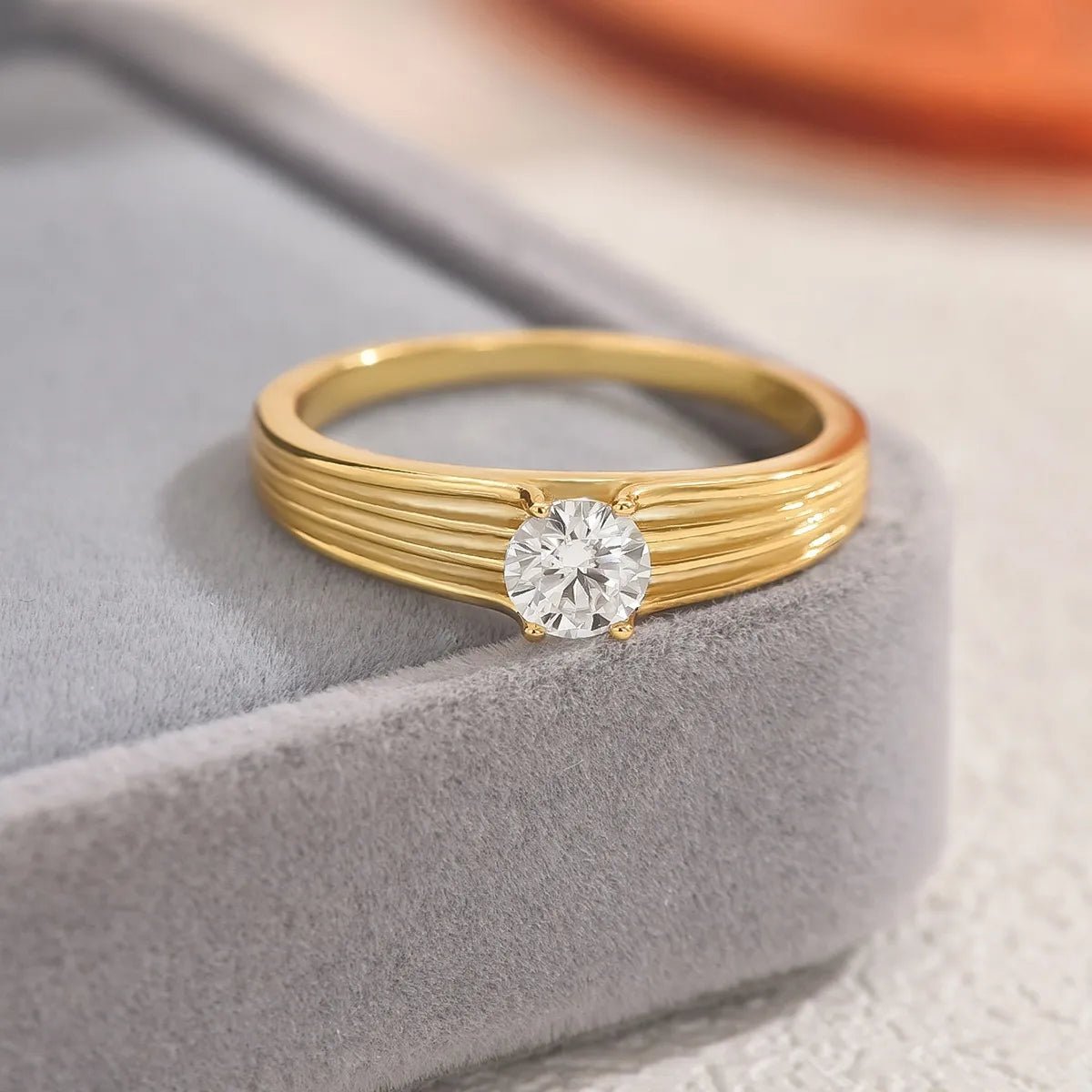 925 Sterling Silver Moissanite Ring - Coolpeacock