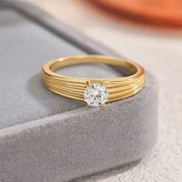 925 Sterling Silver Moissanite Ring - Coolpeacock