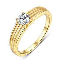 925 Sterling Silver Moissanite Ring - Coolpeacock