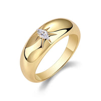 925 Sterling Silver Moissanite Ring - Coolpeacock