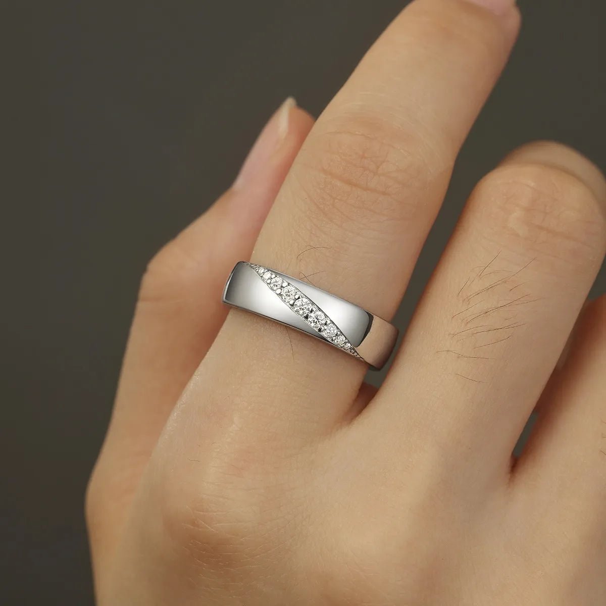 925 Sterling Silver Moissanite Ring - Coolpeacock