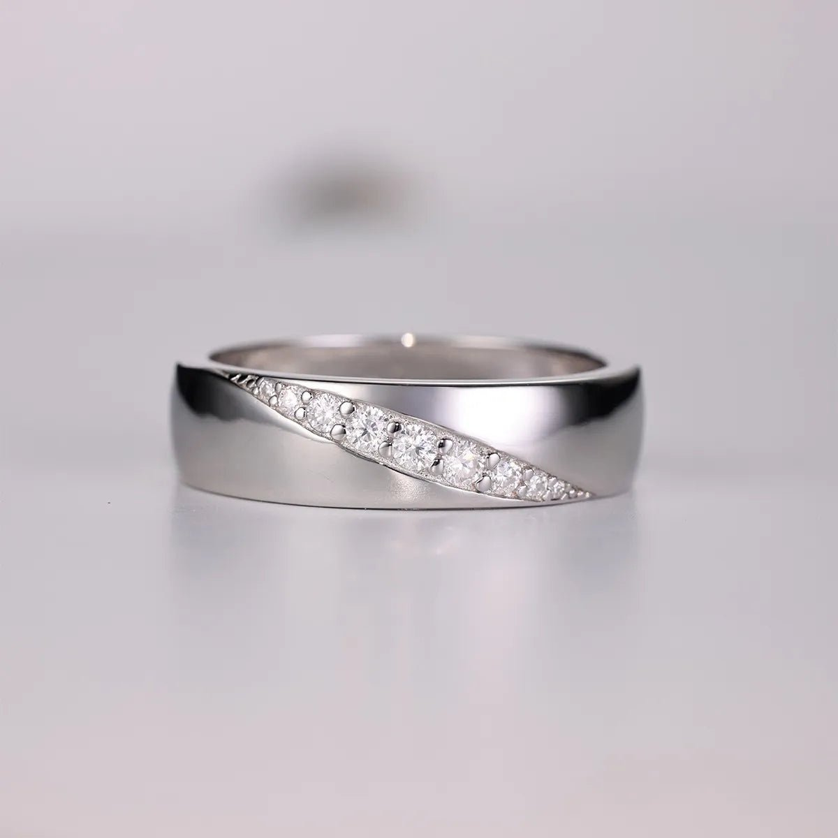 925 Sterling Silver Moissanite Ring - Coolpeacock