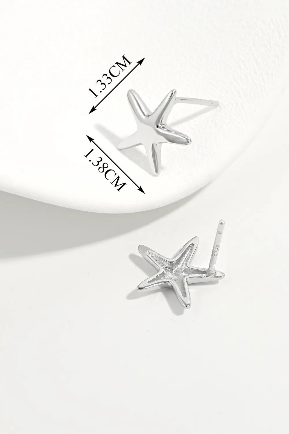 925 Sterling Silver Star Stud Earrings - Coolpeacock